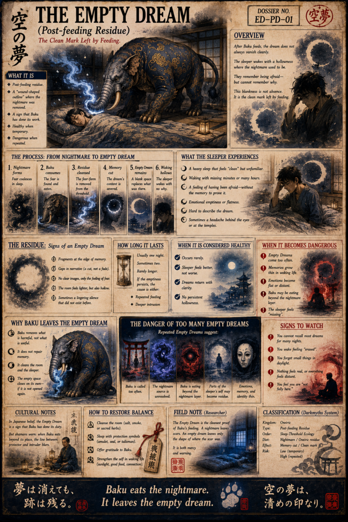 Empty dream dossier