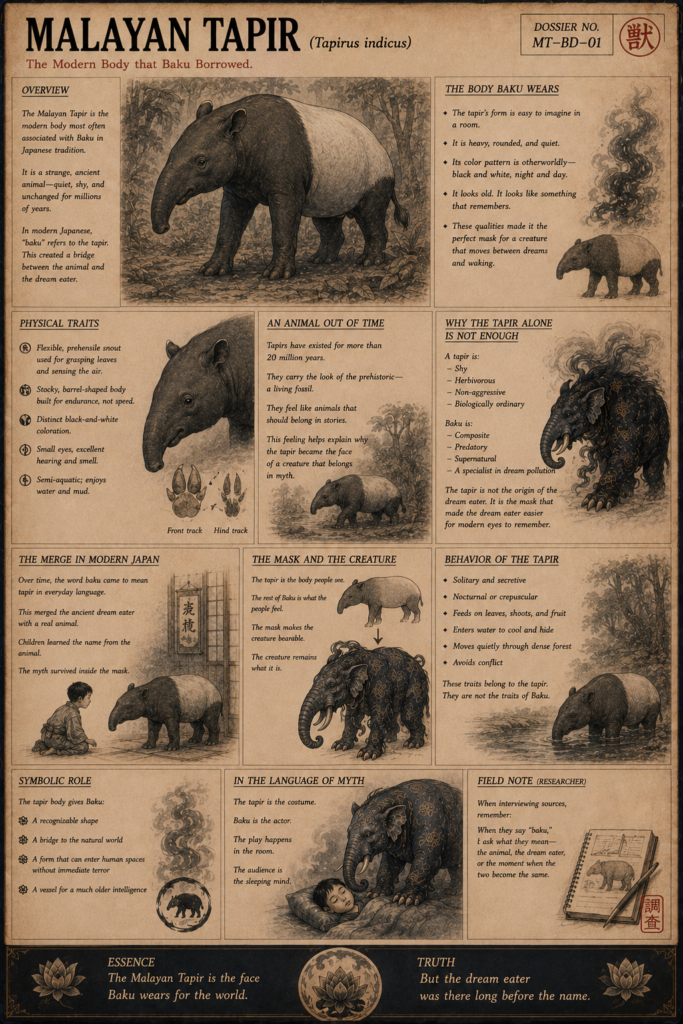 Malayan tapir dossier