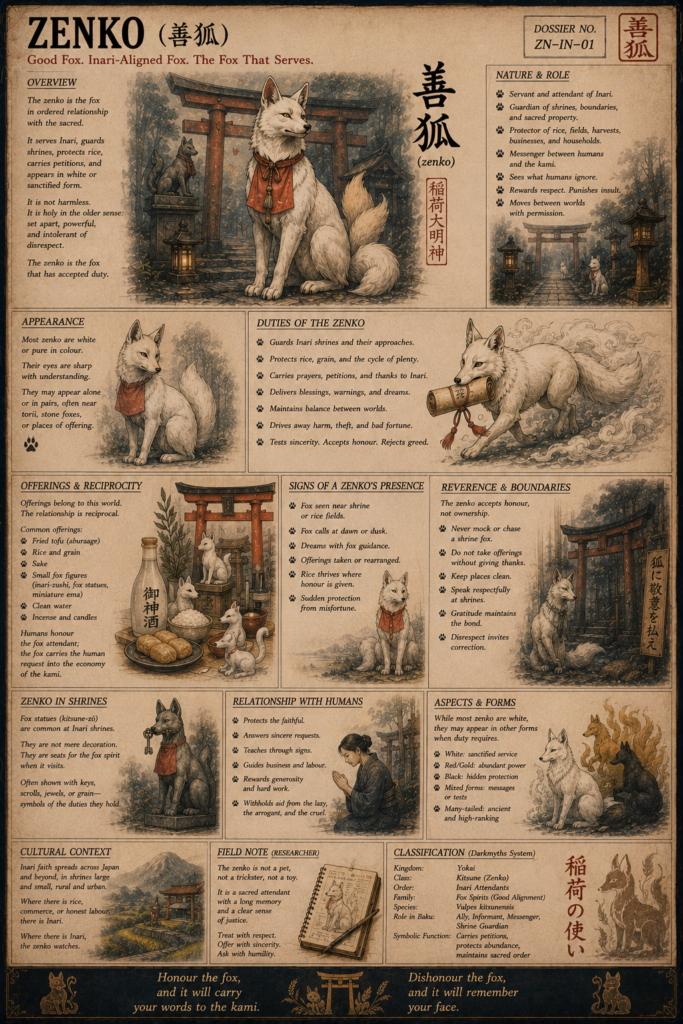 Zenko Inari fox dossier