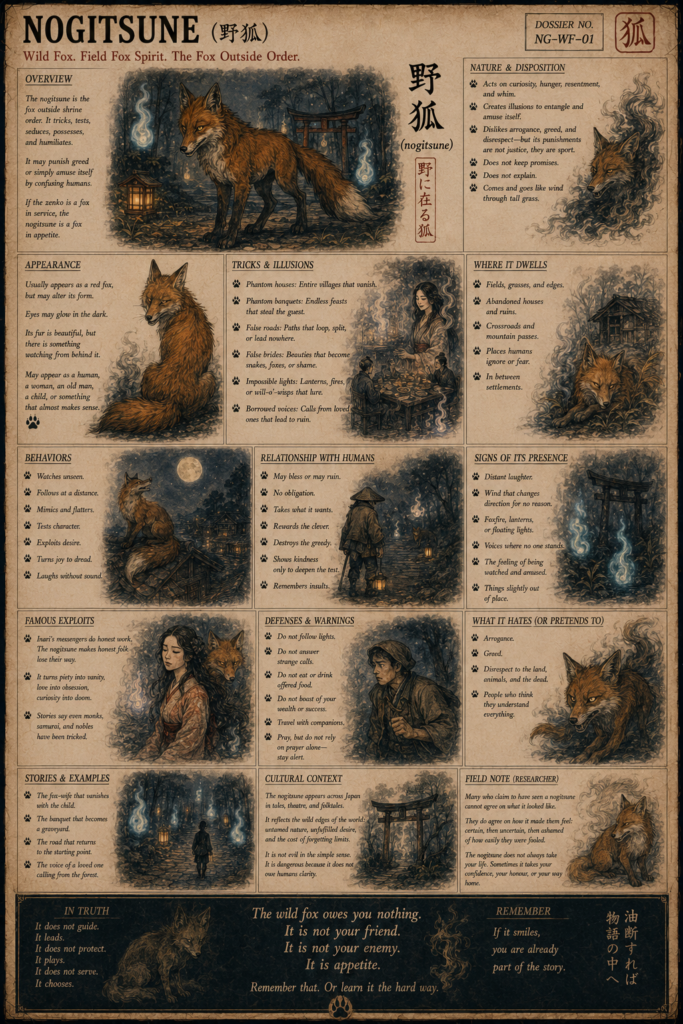 Nogitsune wild fox dossier