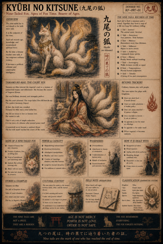 Nine tailed kitsune dossier