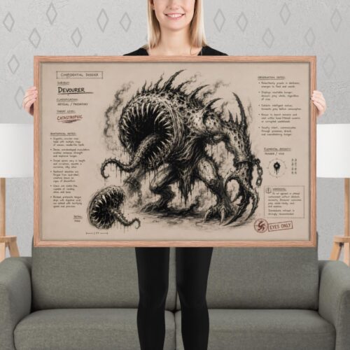 Enhanced matte paper framed poster in red oak 24x36 person 6a1d601f8e361.jpg